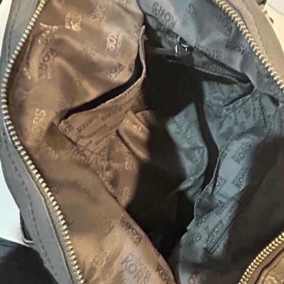 Michael Kors Gray Leather Shoulder Bag - Picture 9 of 12